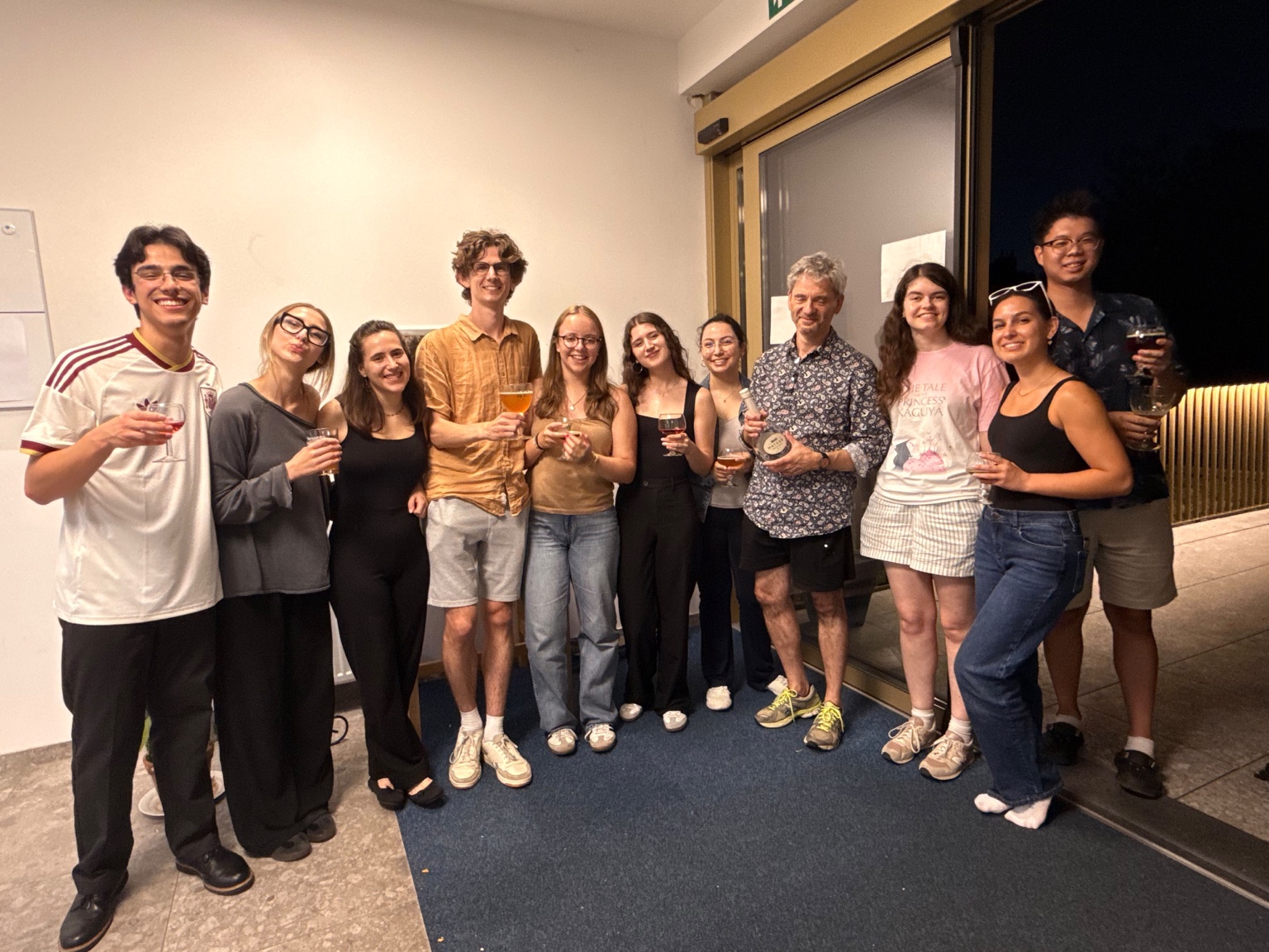 Jimmy Chiu and fellow musicians after an evening session in Belgium