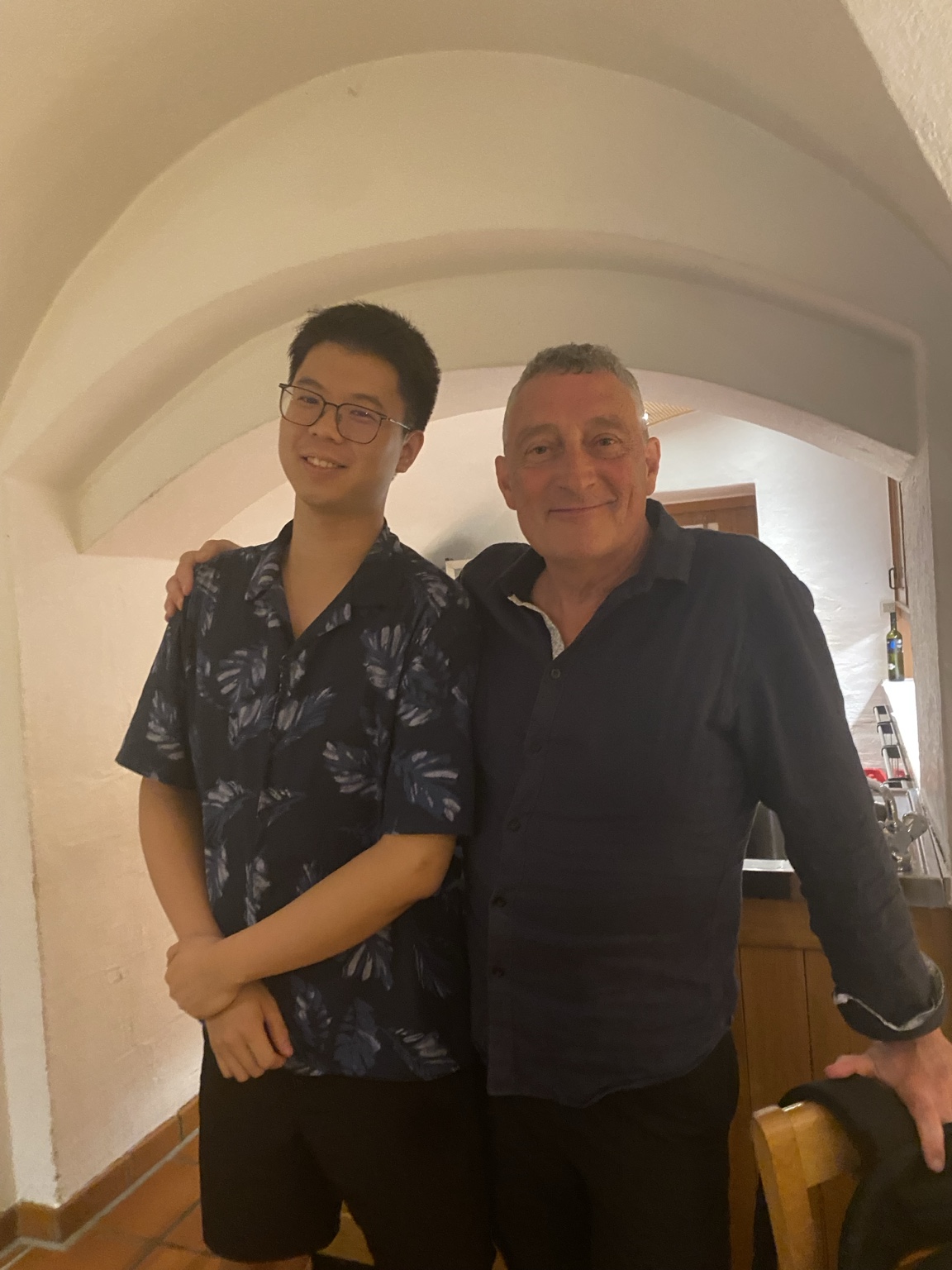 Jimmy Chiu with Mike Mower in Marktoberdorf, Germany